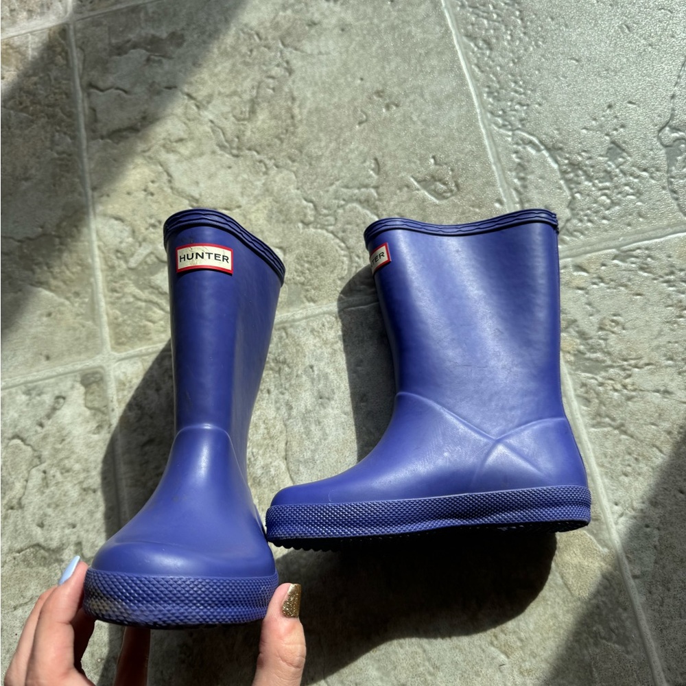 Hunter Kids Purple Rain Boots